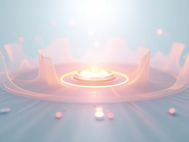 Abstract visualization of a 24-hour bio-rhythm chart with subtle animations representing health patterns.